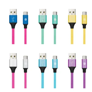 Type-C 10ft NEON Cable Hang Tag Pack - 4 colours