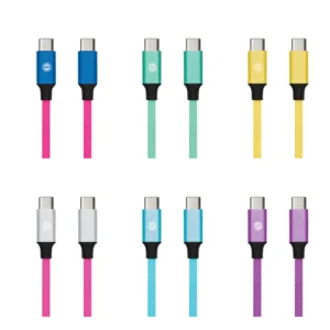 Type-C to Type-C 10ft NEON Cable Hang Tag Pack (20W) - 4 colours