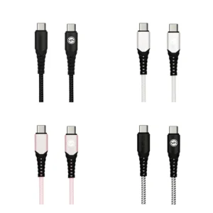 Type-C to Type-C 3.3ft Cable Bulk Pack (20W) - 4 colours