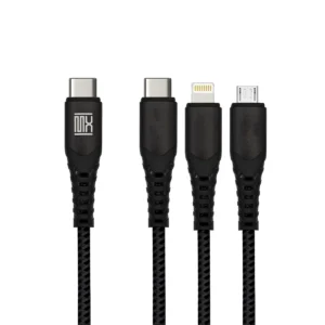 USB C to 3 IN 1 10ft Cable Hang Tag Pack - 4 colours