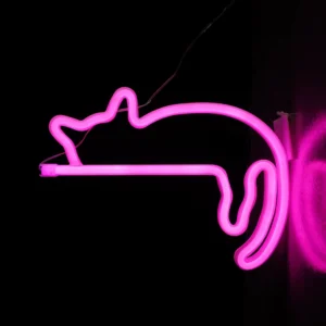LED Neon Sign - Sleeping Cat