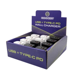 CETL Wall Charger USB + PD - 12pcs/PDQ(521EAPD20W)