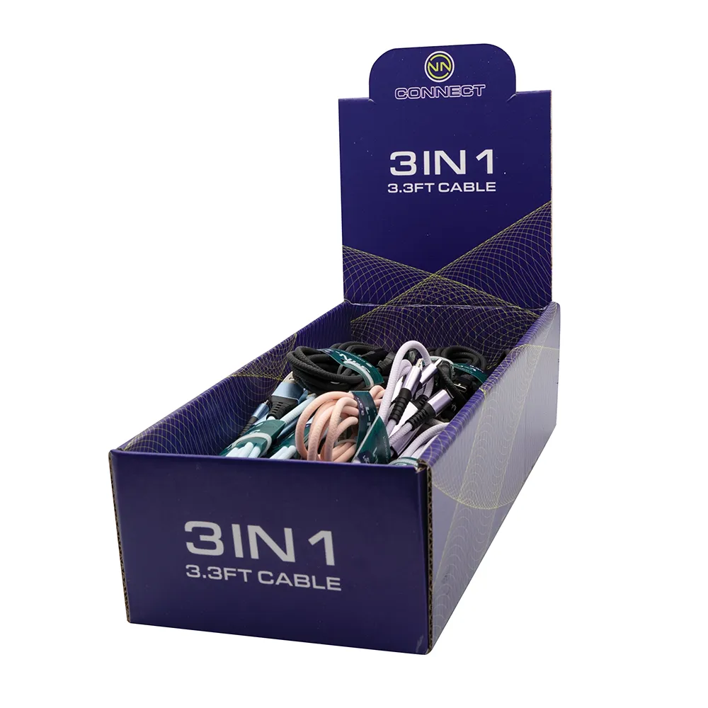 USB 3 IN 1 Cable - 3.3ft, 24pcs/PDQ(NN0007)