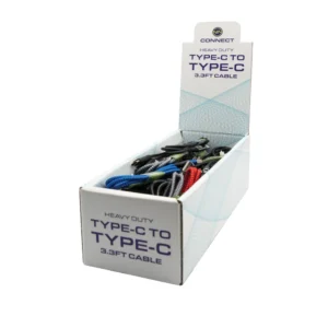 Heavy Duty Type C to Type C Cable - 3.3ft, 24pcs/PDQ(NN0018)