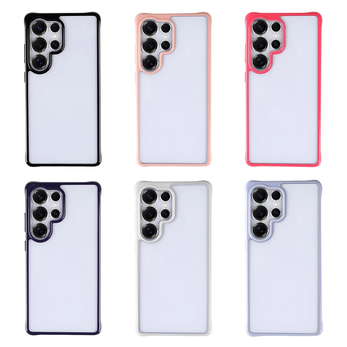 MX Samsung Clear Case with Colored Rims